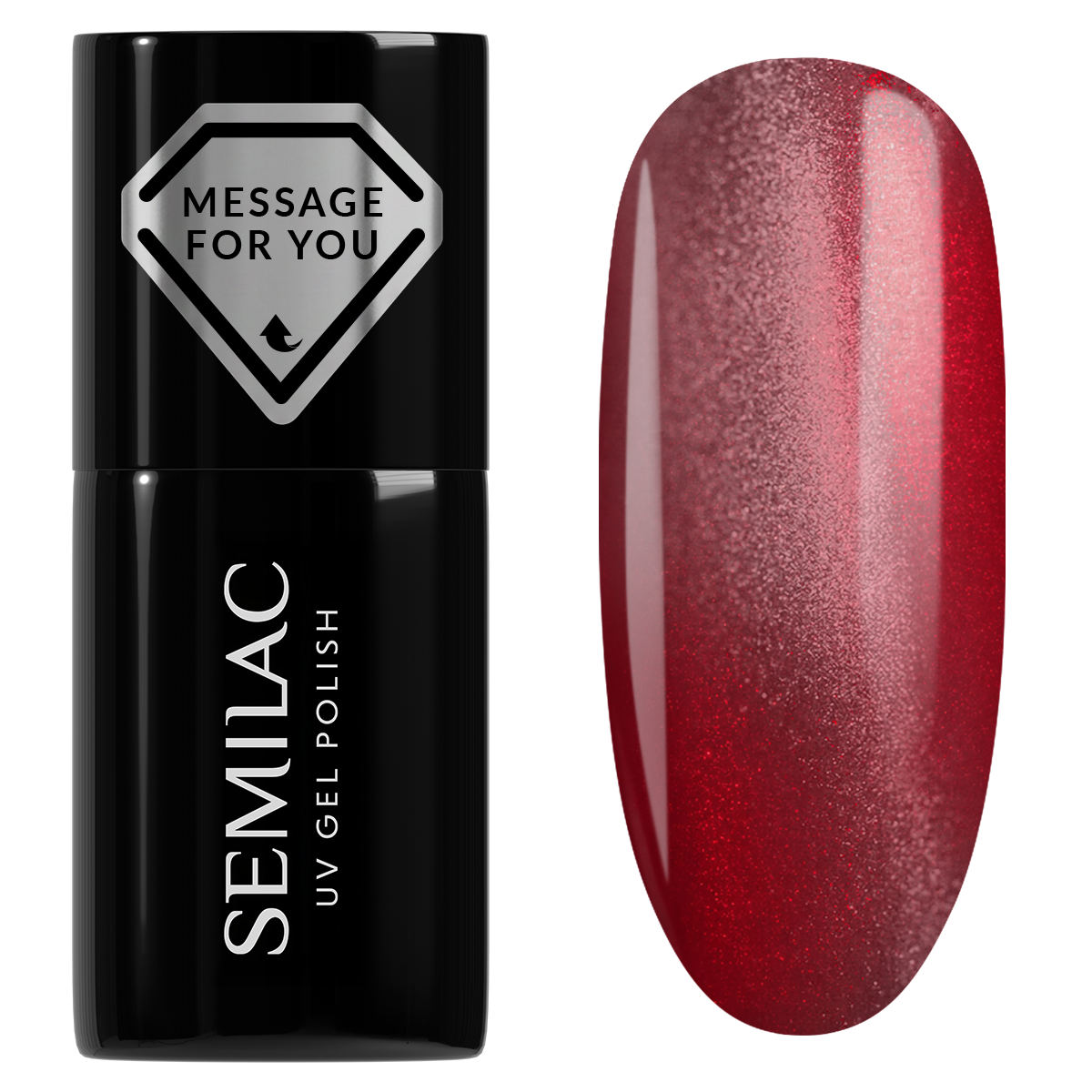 Semilac 736 Crimson Jelly Gloss UV Gel Polish