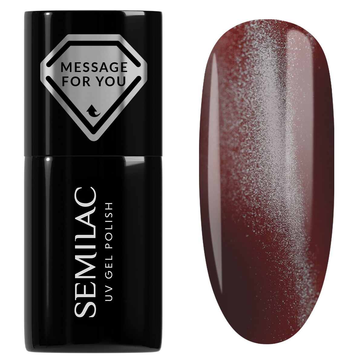 Semilac 738 Cherry Choco Jelly Gloss UV Gel Polish