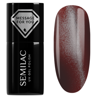 Semilac 738 Cherry Choco Jelly Gloss UV Gel Polish