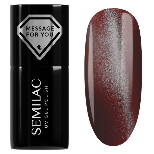 Semilac 738 Cherry Choco Jelly Gloss UV Gel Polish