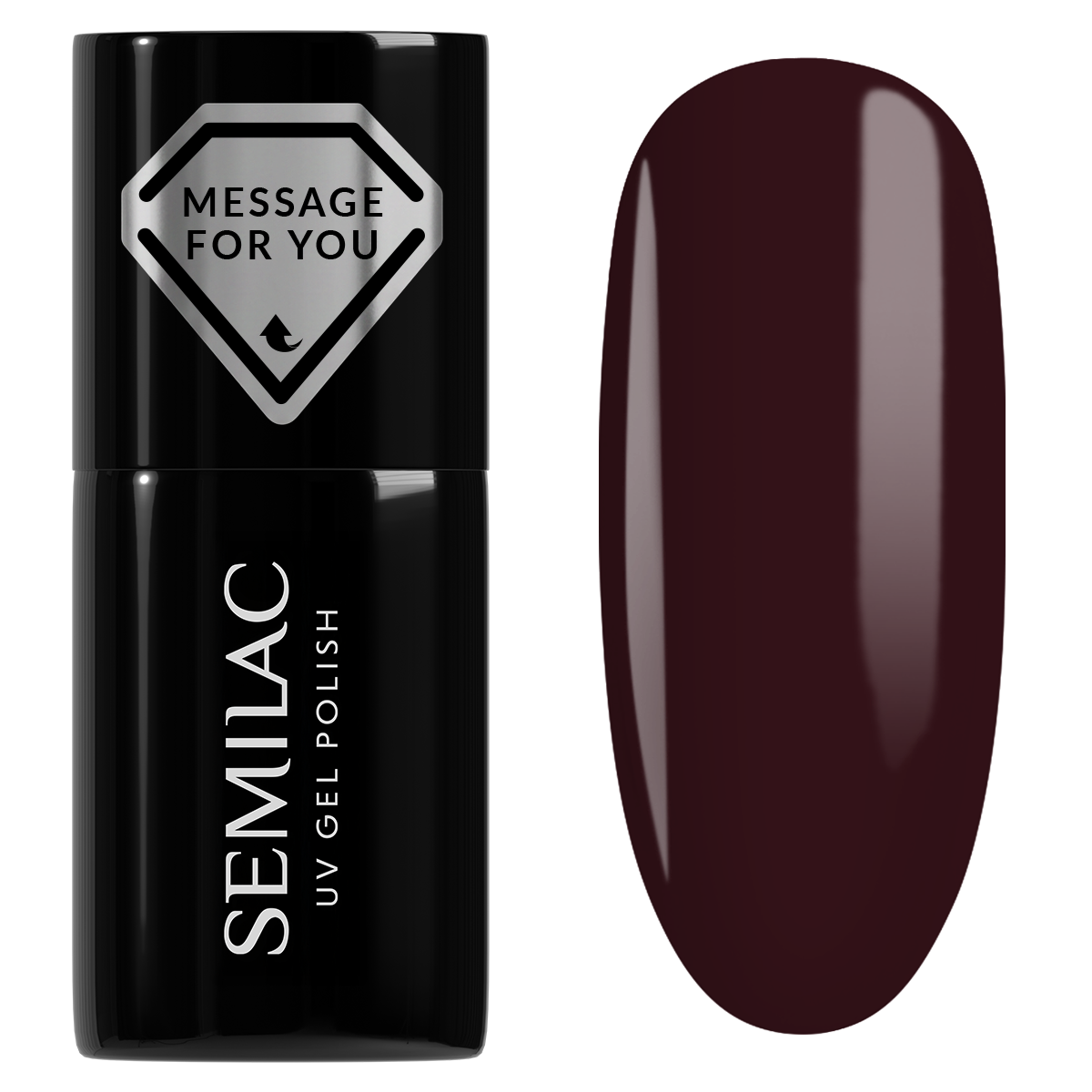Semilac 740 Deep Plum UV Gel Polish