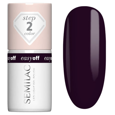 Semilac EASY OFF L21 Berry on Top Gel Polish LED LIGHT