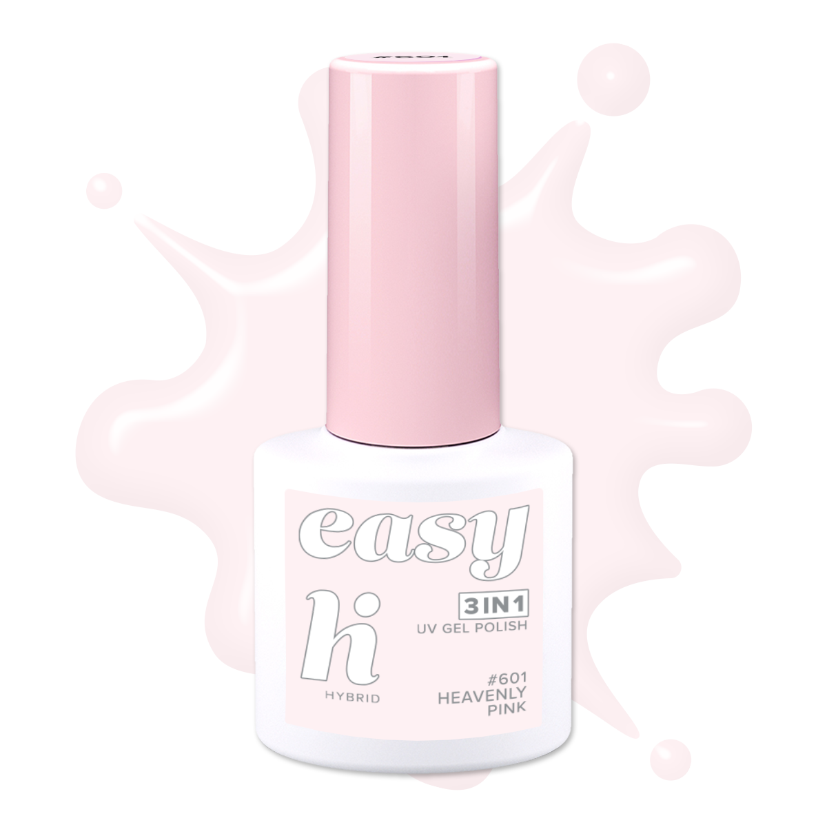 Hi Hybrid 601 EASY 3in1 Heavenly Pink UV Gel Polish 5ml