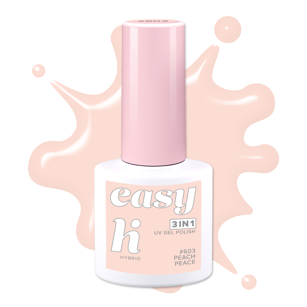 Hi Hybrid 603 EASY 3in1 Peach Peace UV Gel Polish 5ml