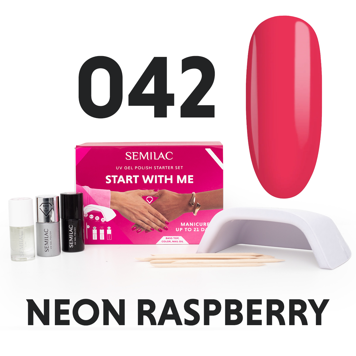 Semilac Start With Me Set with 15W/24 UV Led Lamp