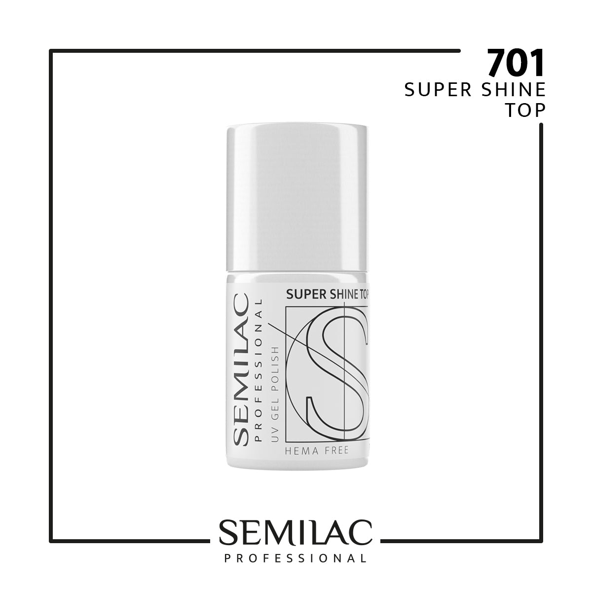 Semilac 701 Top Coat Super Shine 11ml