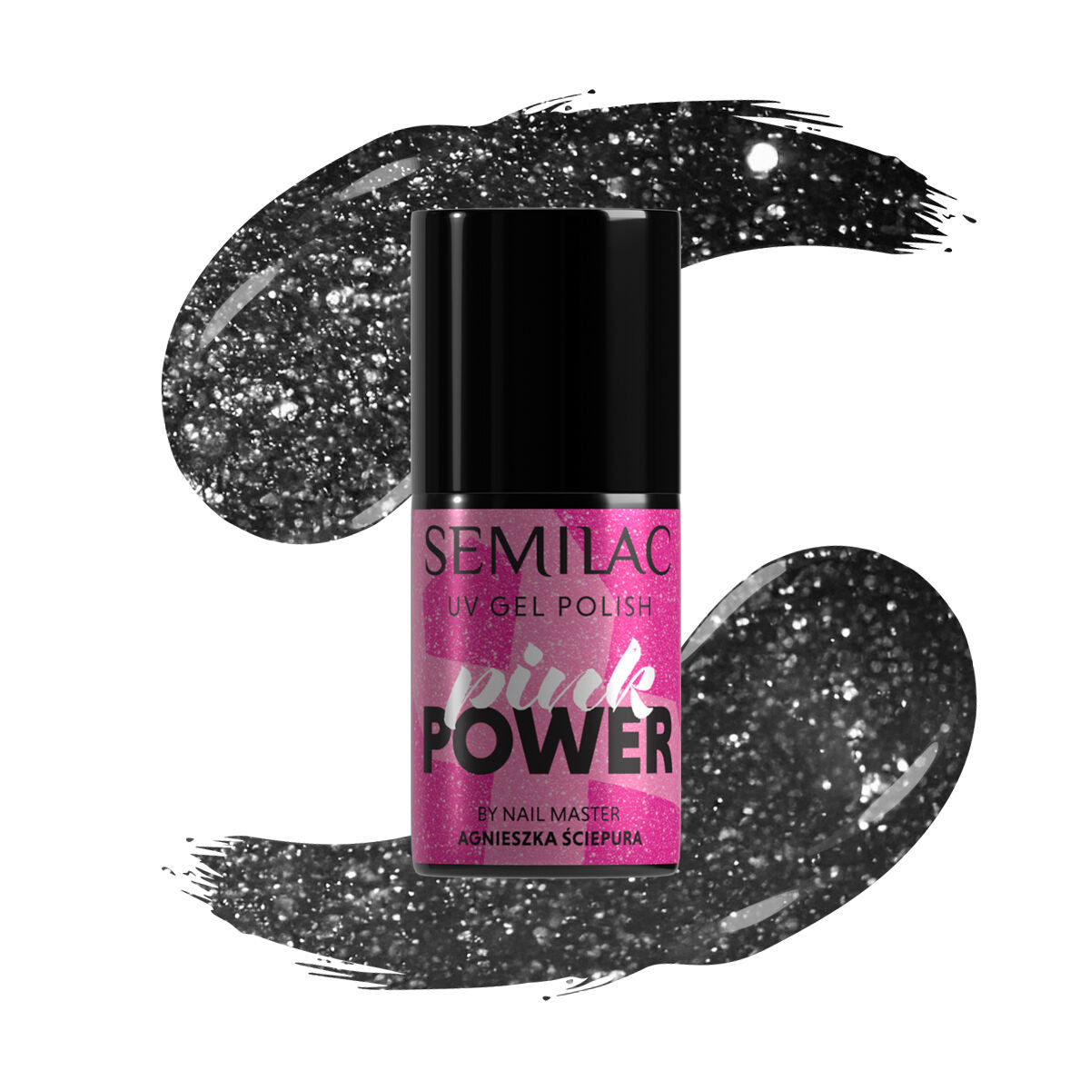 Semilac A705 Black Opal UV Gel Polish