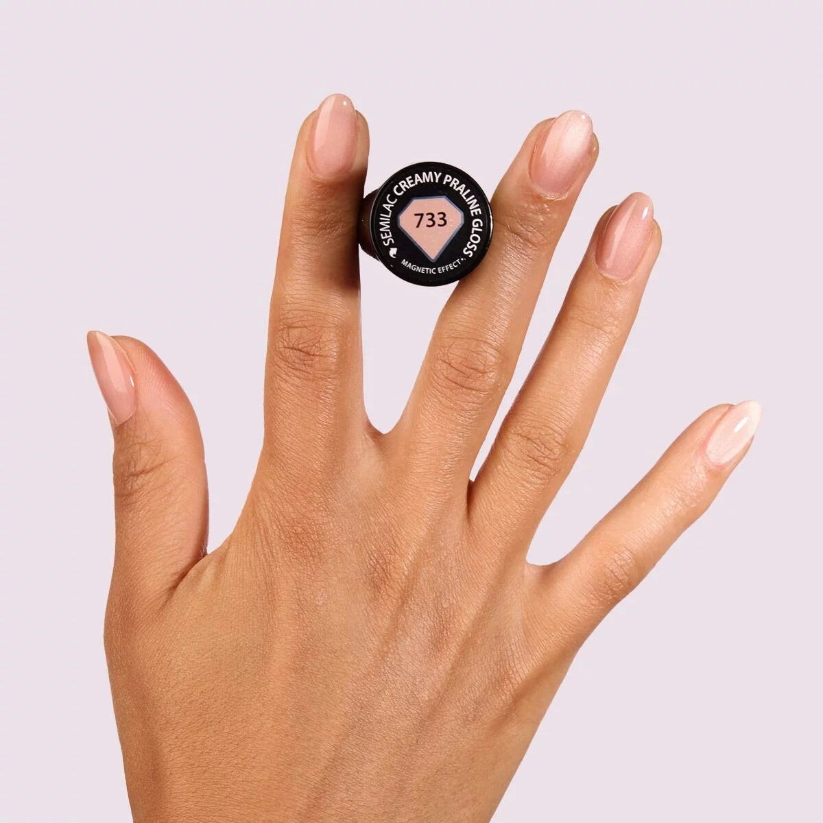 Semilac 733 Creamy Praline Gloss UV Gel Polish