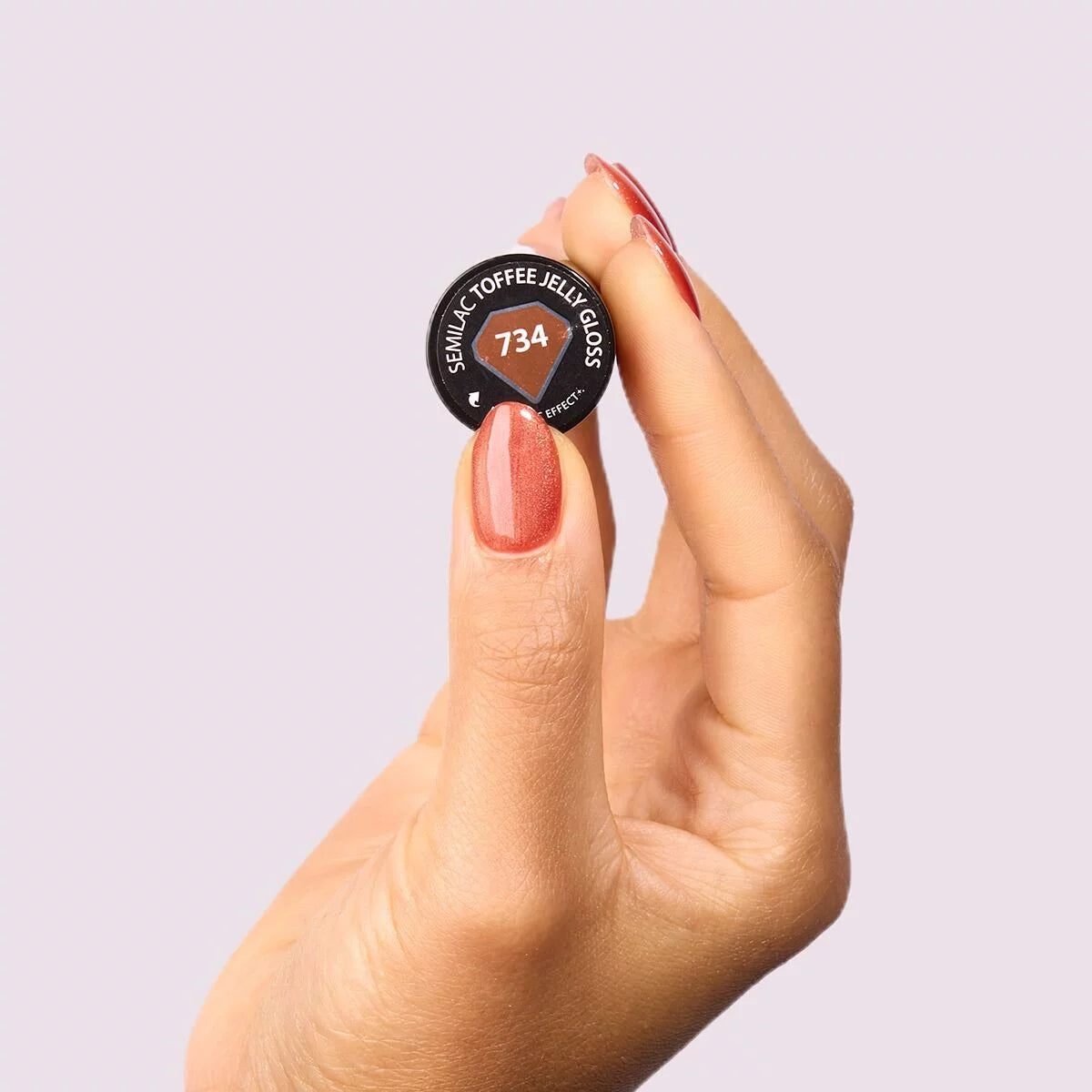Semilac 734 Toffee Jelly Gloss UV Gel Polish