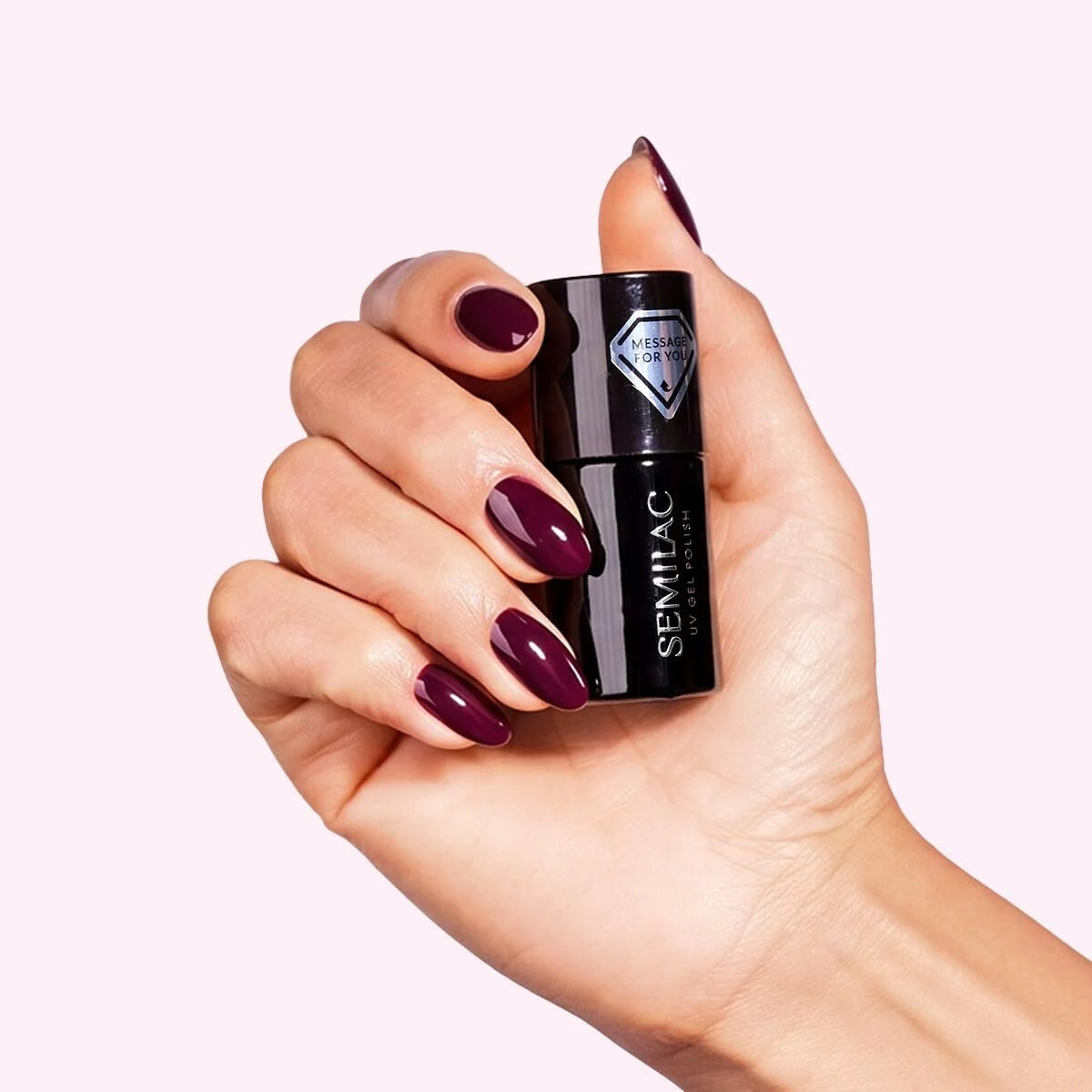 Semilac 740 Deep Plum UV Gel Polish