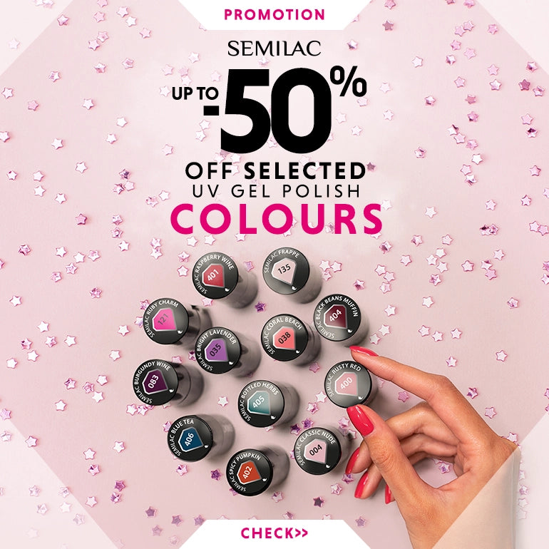 UP TO -50% OFF SELECTED UV GEL POLISH COLOURS