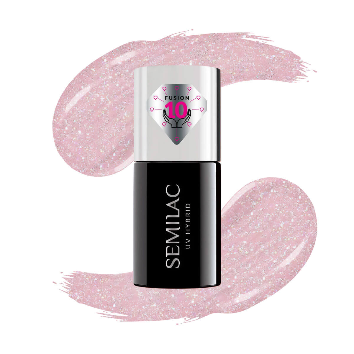 Semilac Extend Care 5in1 805 Glitter Dirty Nude Rose 7ml - Semilac UK