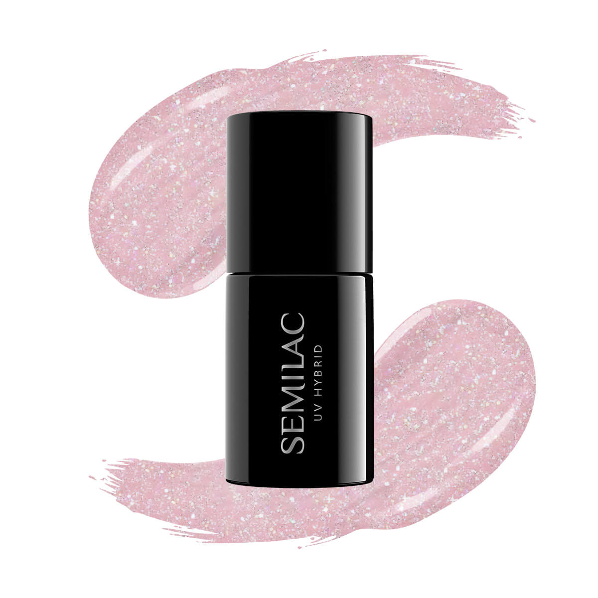 Semilac Extend 5in1 805 Glitter Dirty Nude Rose UV Gel Polish 7ml - Semilac UK