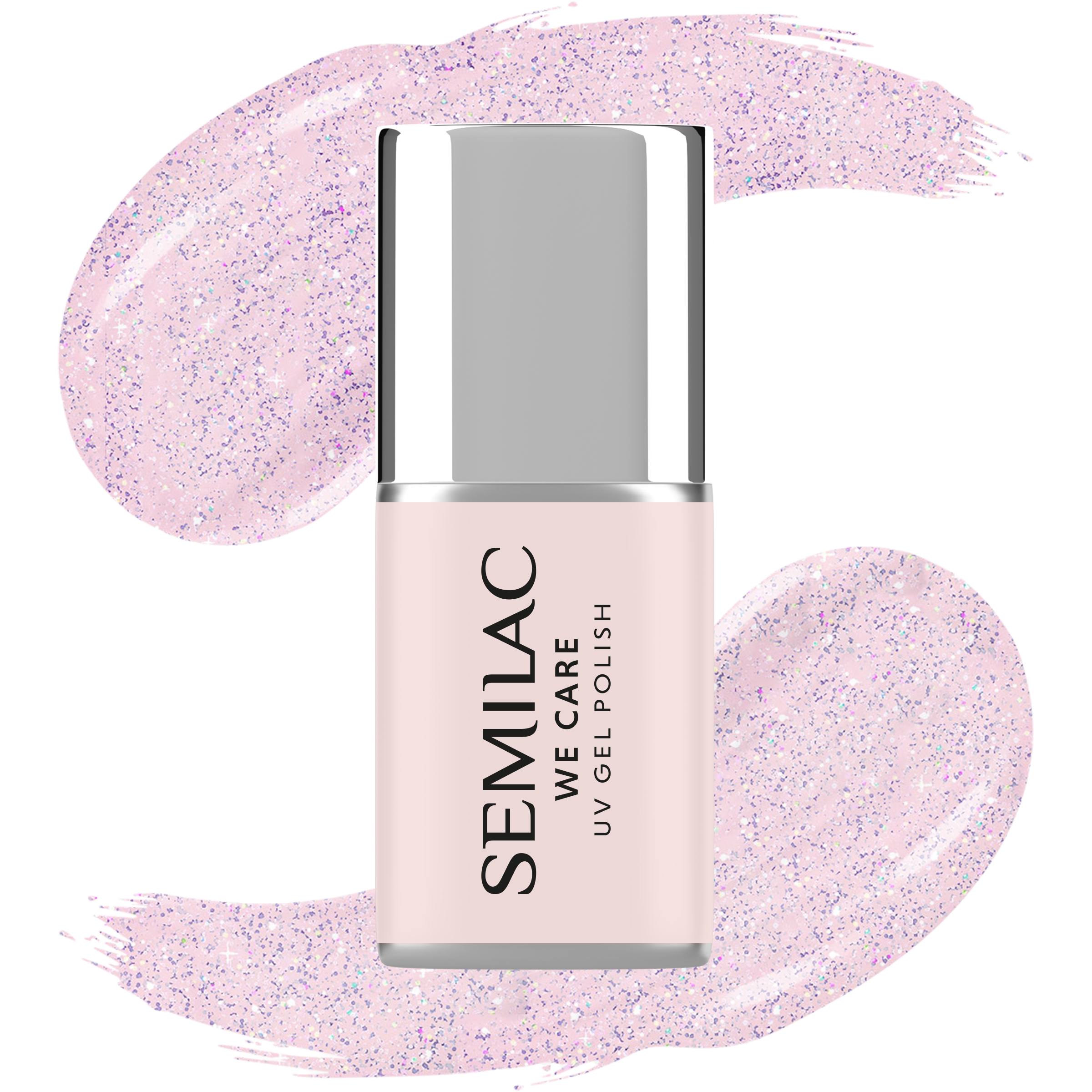 Semilac Extend Care 5in1 806 Glitter Delicate Pink 11ml