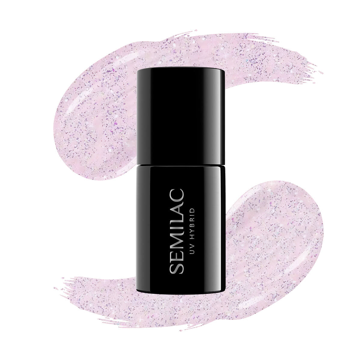 Semilac Extend 5in1 806 Glitter Delicate Pink UV Gel Polish 7ml - Semilac UK