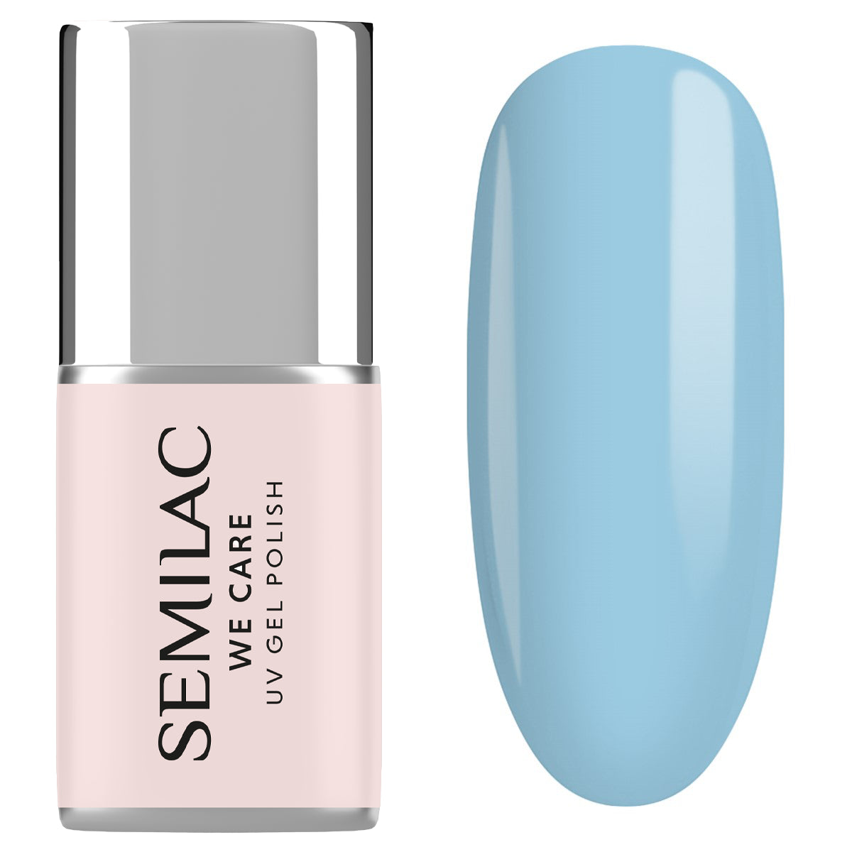 Semilac Extend Care 5in1 807 Pastel Blue UV Gel Polish 11ml - Builder Gel in a Bottle