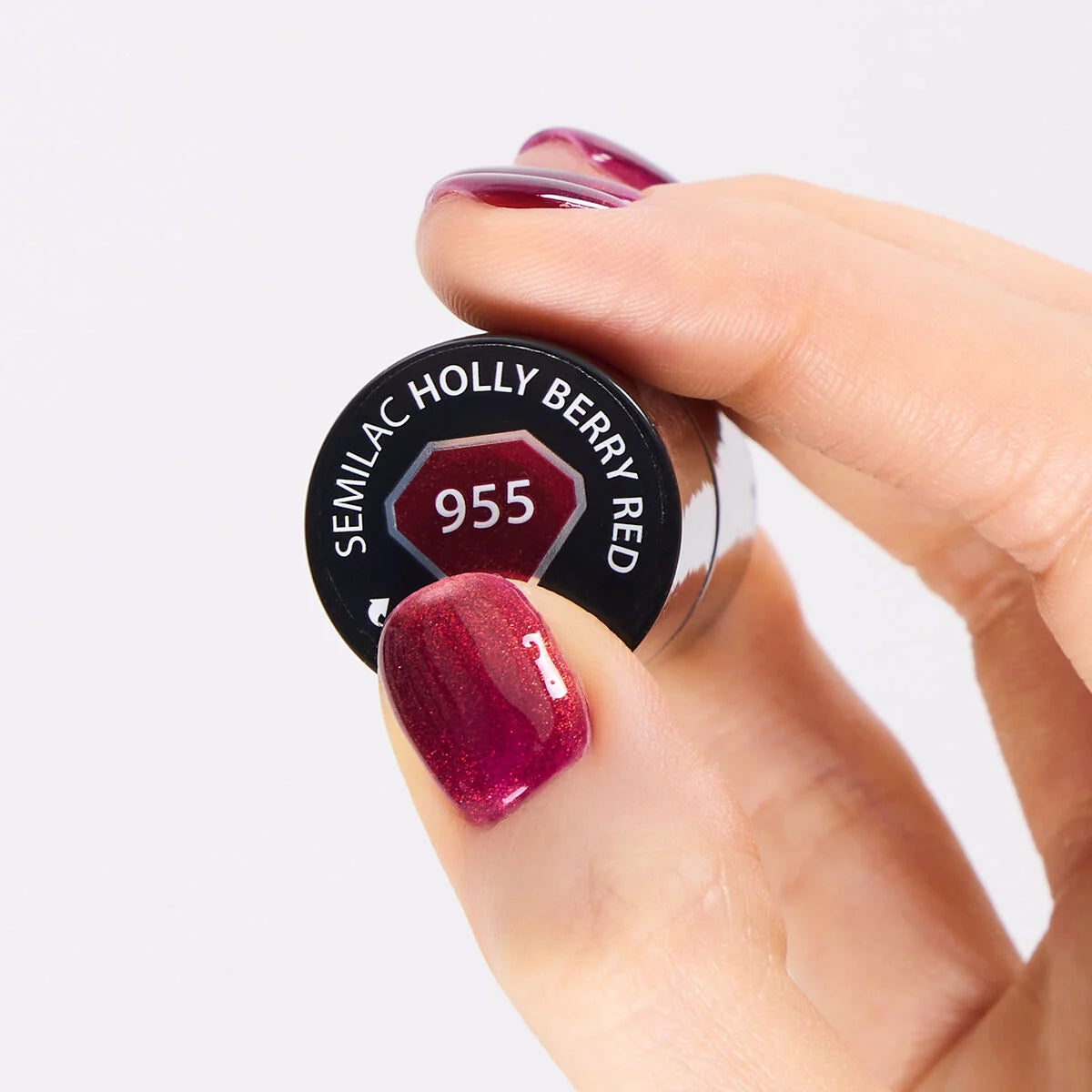 Semilac 955 Holly Berry Red UV Gel Polish