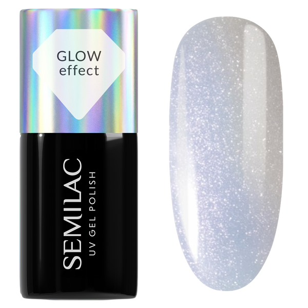 Semilac 986 Milky Blue Glow UV Gel Polish