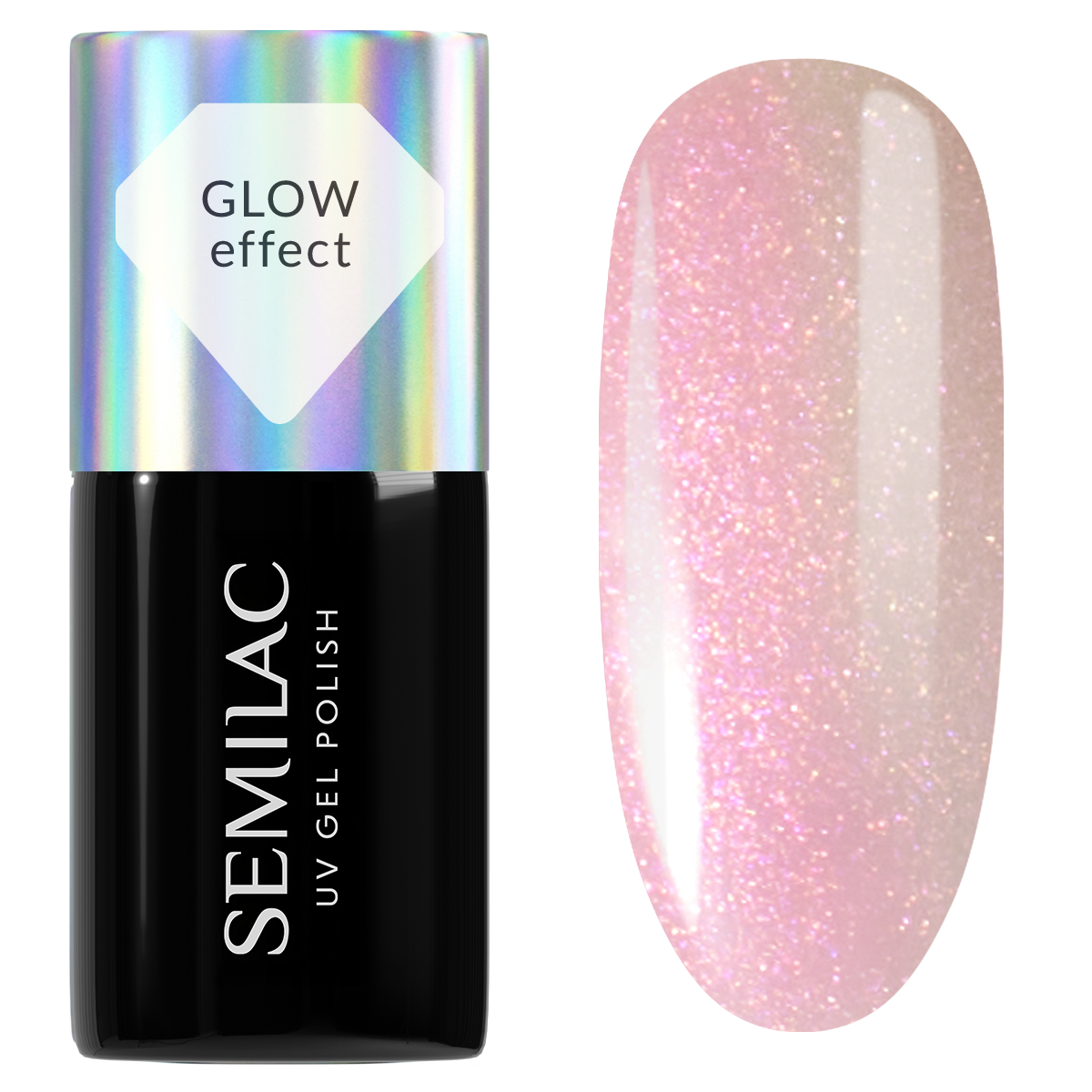 Semilac 988 Nude Pink Glow UV Gel Polish