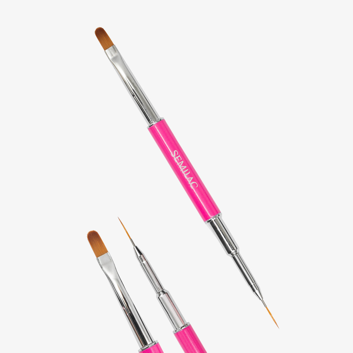 Semilac Nail Brush 2in1 Gel Brush + Nail Art Brush
