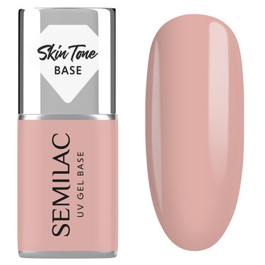 Semilac Skin Tone Cover Base Pale Beige - Builder Gel in a Bottle