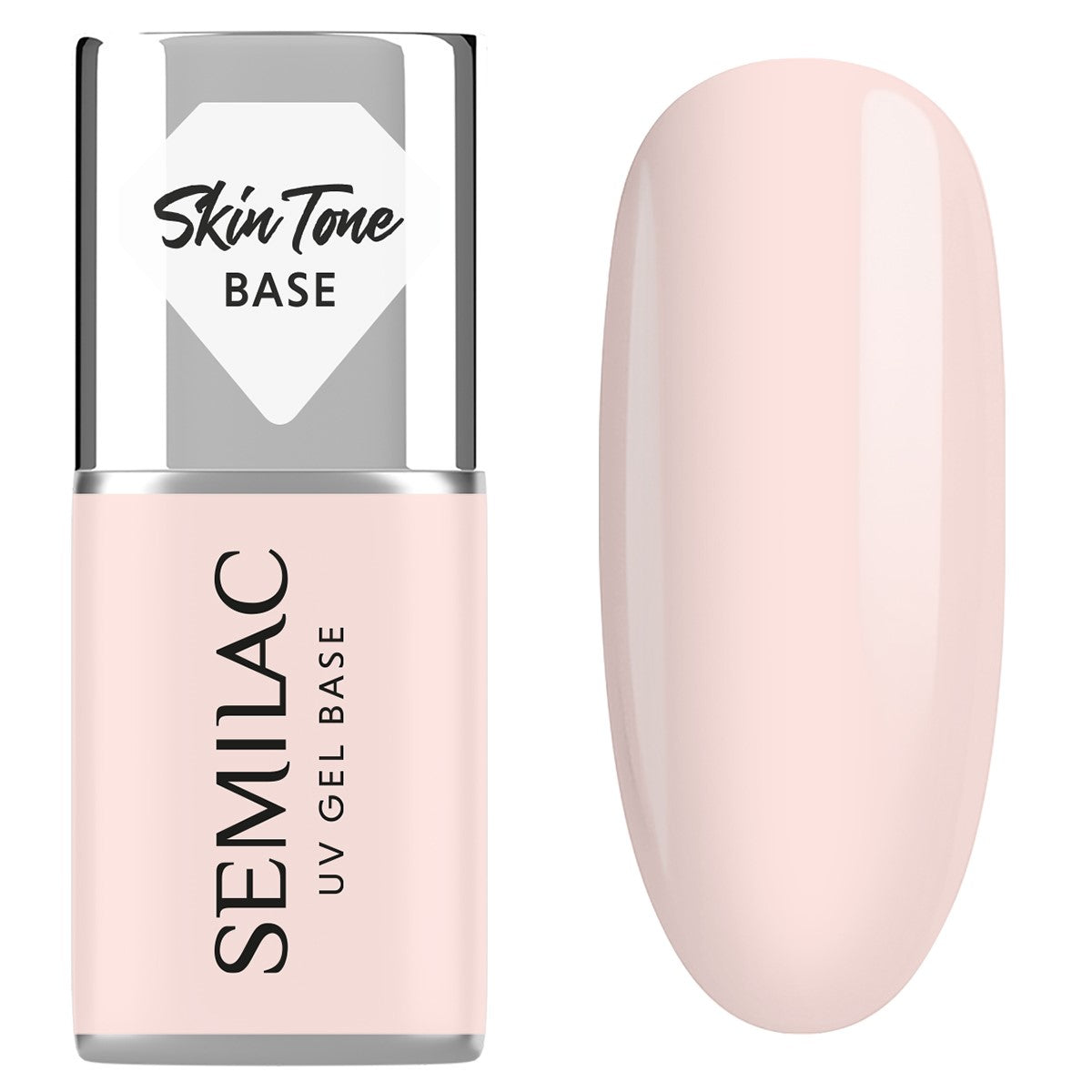 Semilac Skin Tone Cover Base Rose Beige - Builder Gel in a Bottle