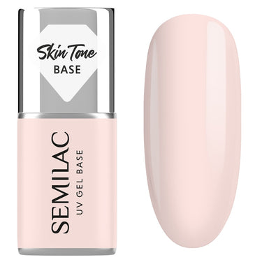 Semilac Skin Tone Cover Base Rose Beige - Builder Gel in a Bottle