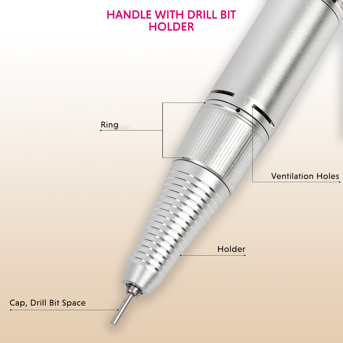 HANDLE WITH DRILL BIT HOLDER