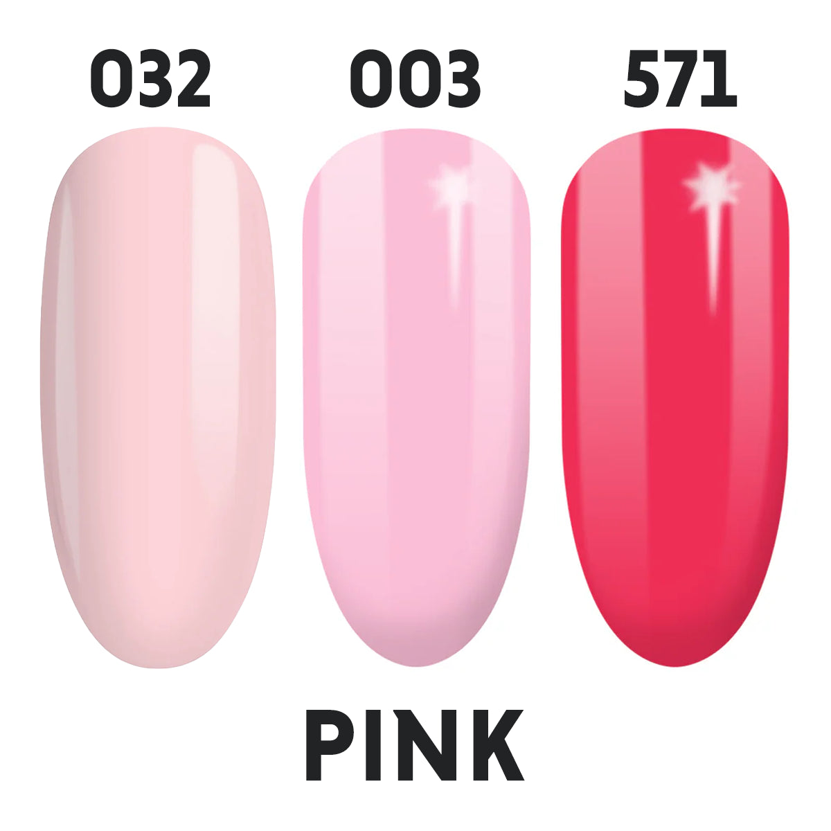 Semilac UV Gel Polish Starter Set LOVE ME 48W Lamp- 3 Full Size Colours Included!