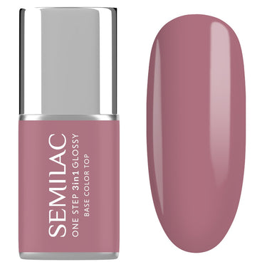 Semilac One Step Gel Polish Bottle S201 Earth Pink Glossy