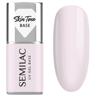 Semilac Skin Tone Cover Base Natural Pink - Builder Gel in a Bottle