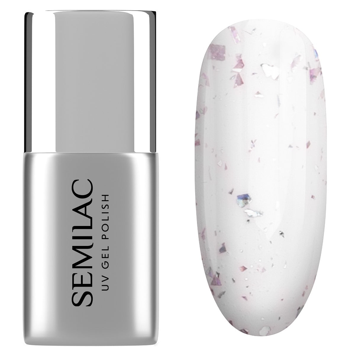 Semilac Top Coat Flower Flakes T22 UV Gel Polish