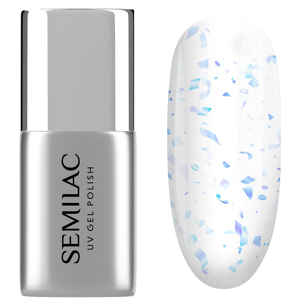 Semilac Top Coat No Wipe Matte Snow Floe T29 UV Gel Polish
