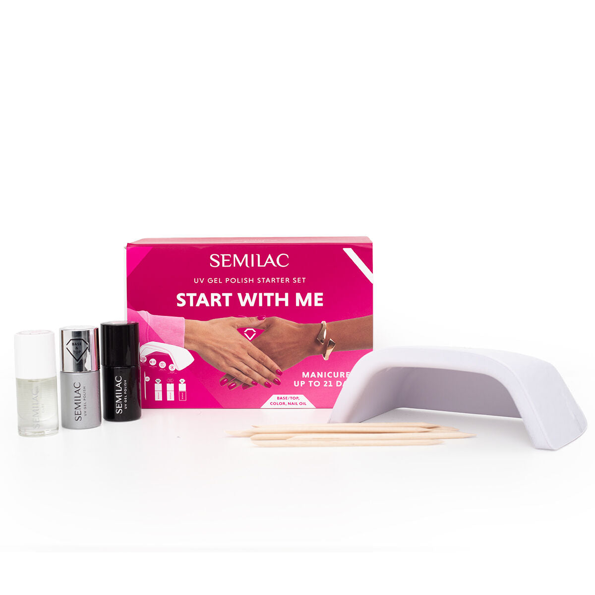 Semilac Start With Me Set with 15W/24 UV Led Lamp