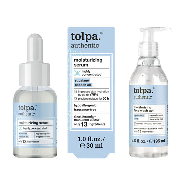 Tolpa Authentic Moisturising Cleanse & Serum Set
