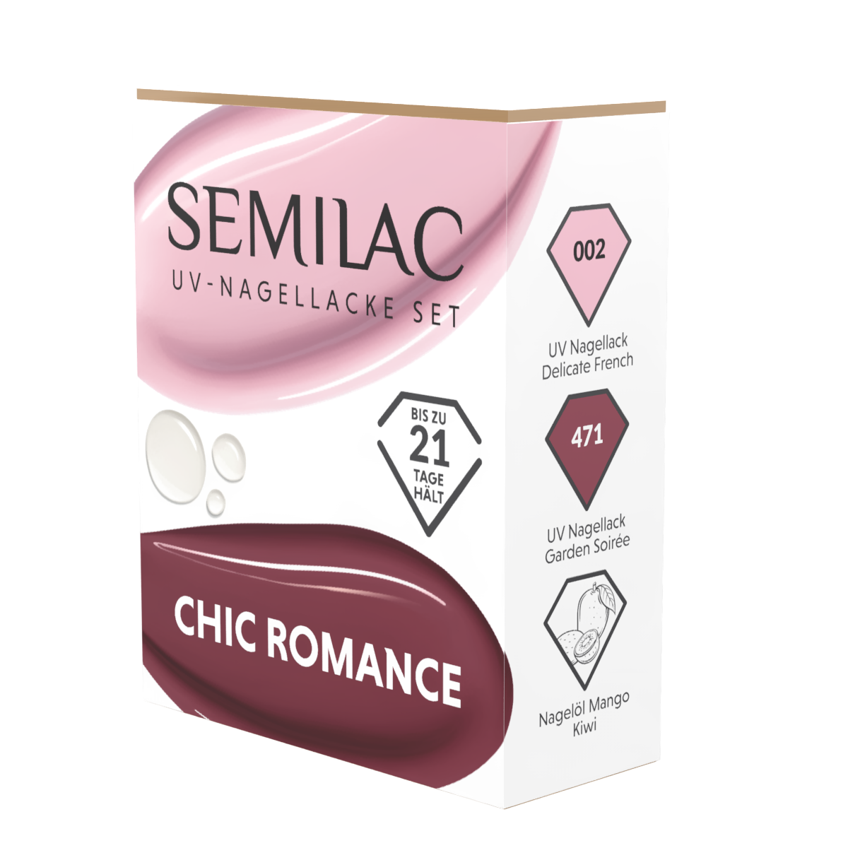 Semilac Chic Romance Colour Set