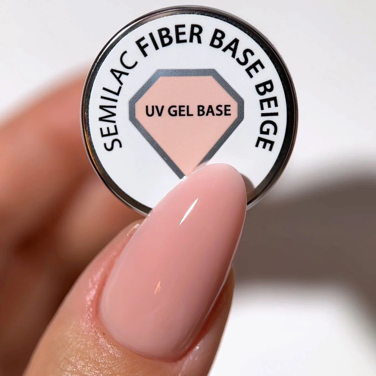 Semilac Fiber Base Beige UV Gel Polish