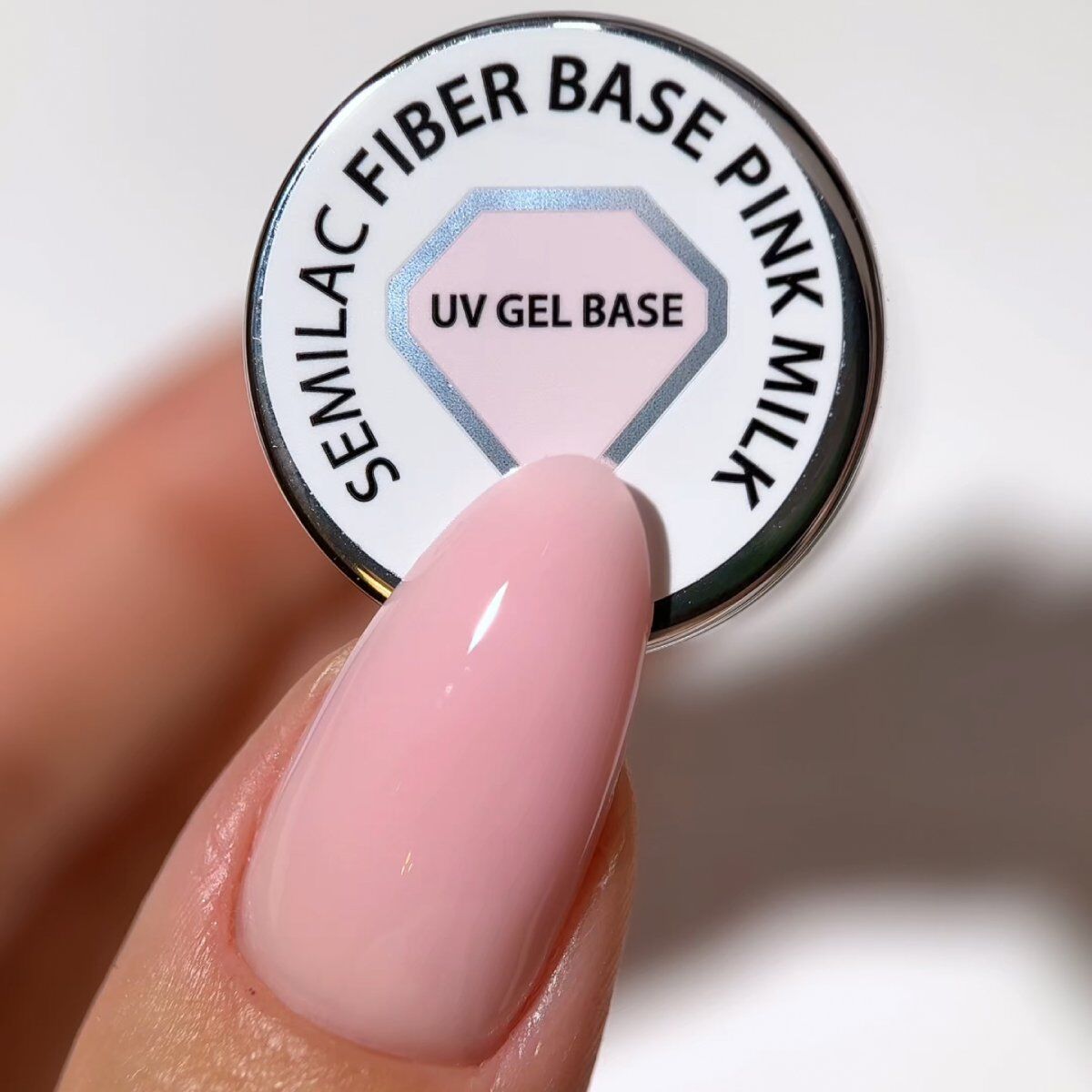 Semilac Fiber Base Pink Milk UV Gel Polish