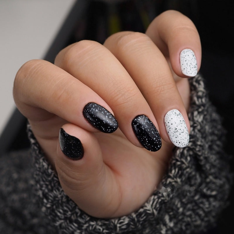 Black and midnight gel polish shades