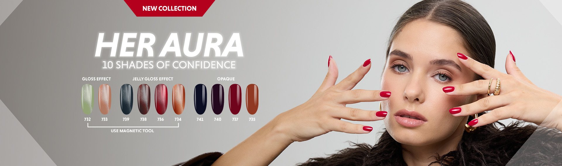 Semilac Her Aura collection - 10 shades of confidence