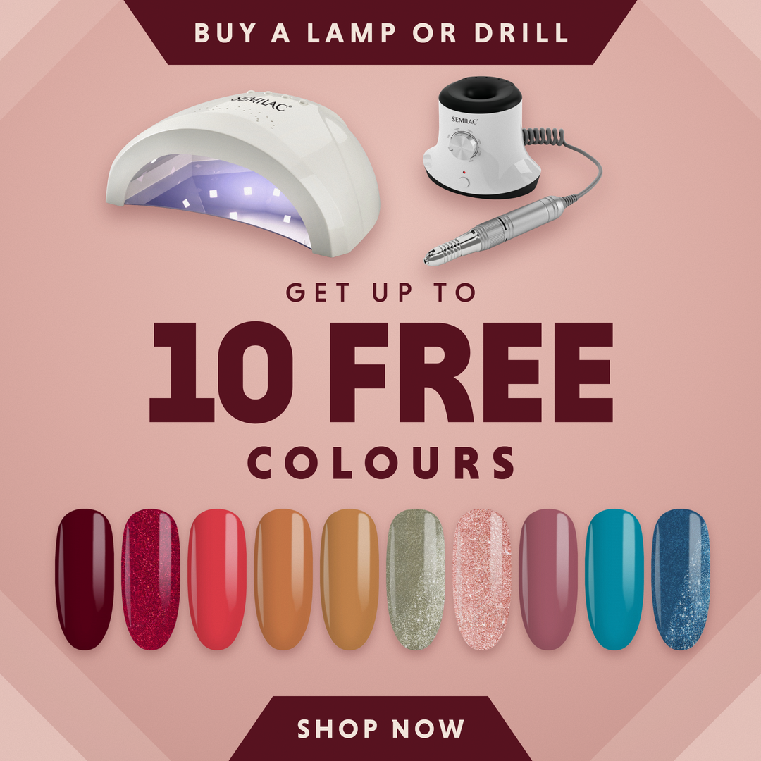 Buy a lamp or drill, get up to 10 free colours.