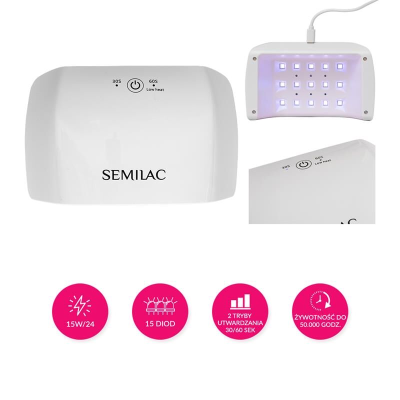 Semilac Start With Me Set with 15W/24 UV Led Lamp
