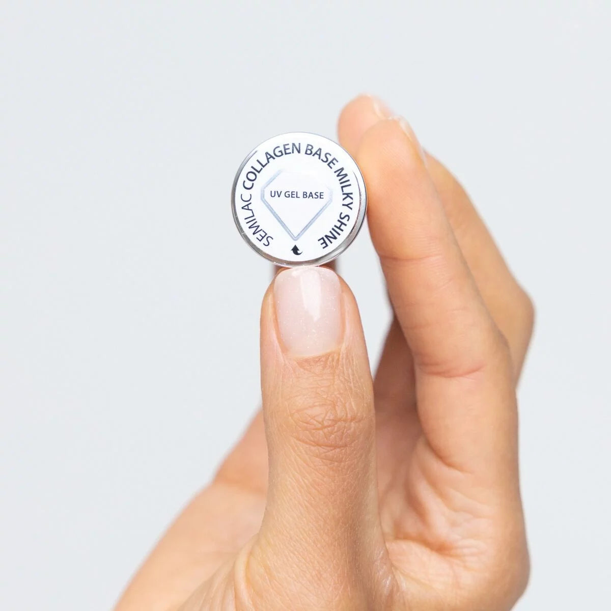 Semilac Collagen Base Milky Shine UV Gel Polish
