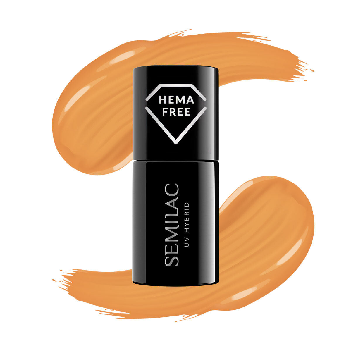 Semilac 416 Golden Hour Orange HEMA Free UV Gel Polish 7ml - Semilac UK