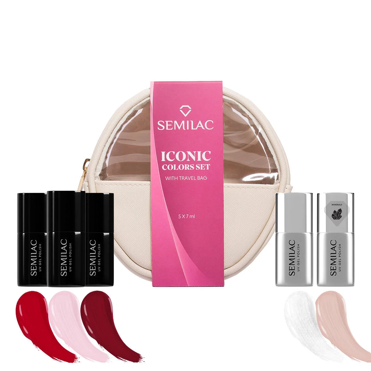 Semilac Iconic Colours Set with a Travel Bag