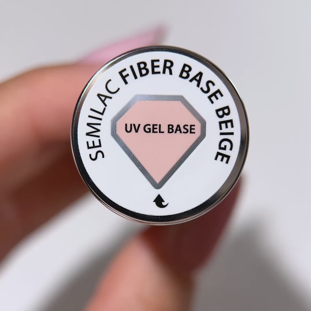 Semilac Fiber Base Beige UV Gel Polish