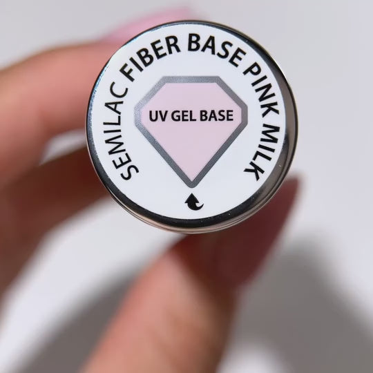 Semilac Fiber Base Pink Milk UV Gel Polish