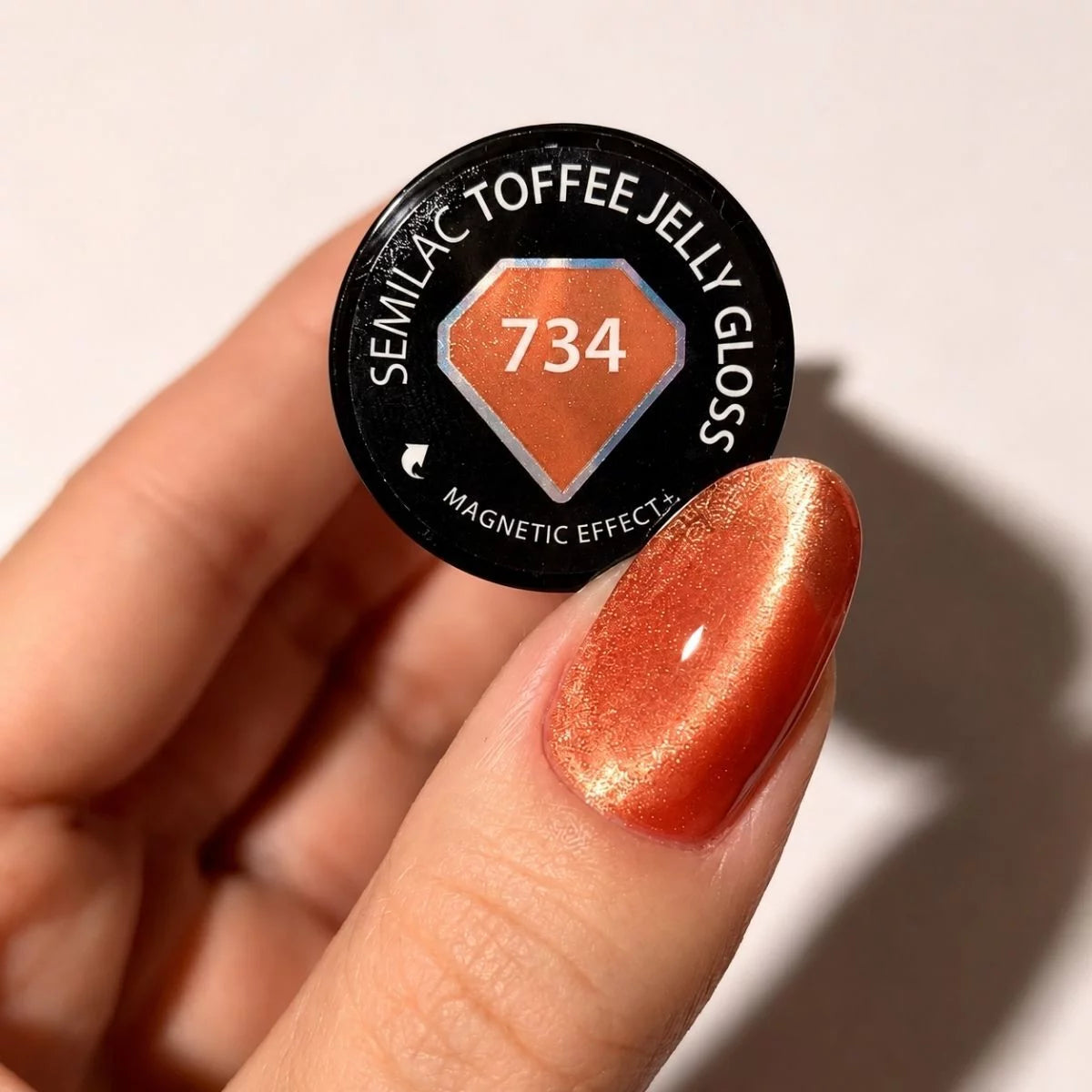 Semilac 734 Toffee Jelly Gloss UV Gel Polish
