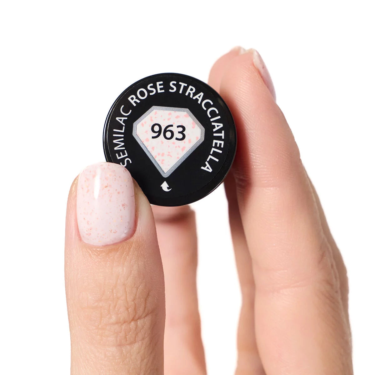 Semilac 963 Rose Stracciatella UV Gel Polish