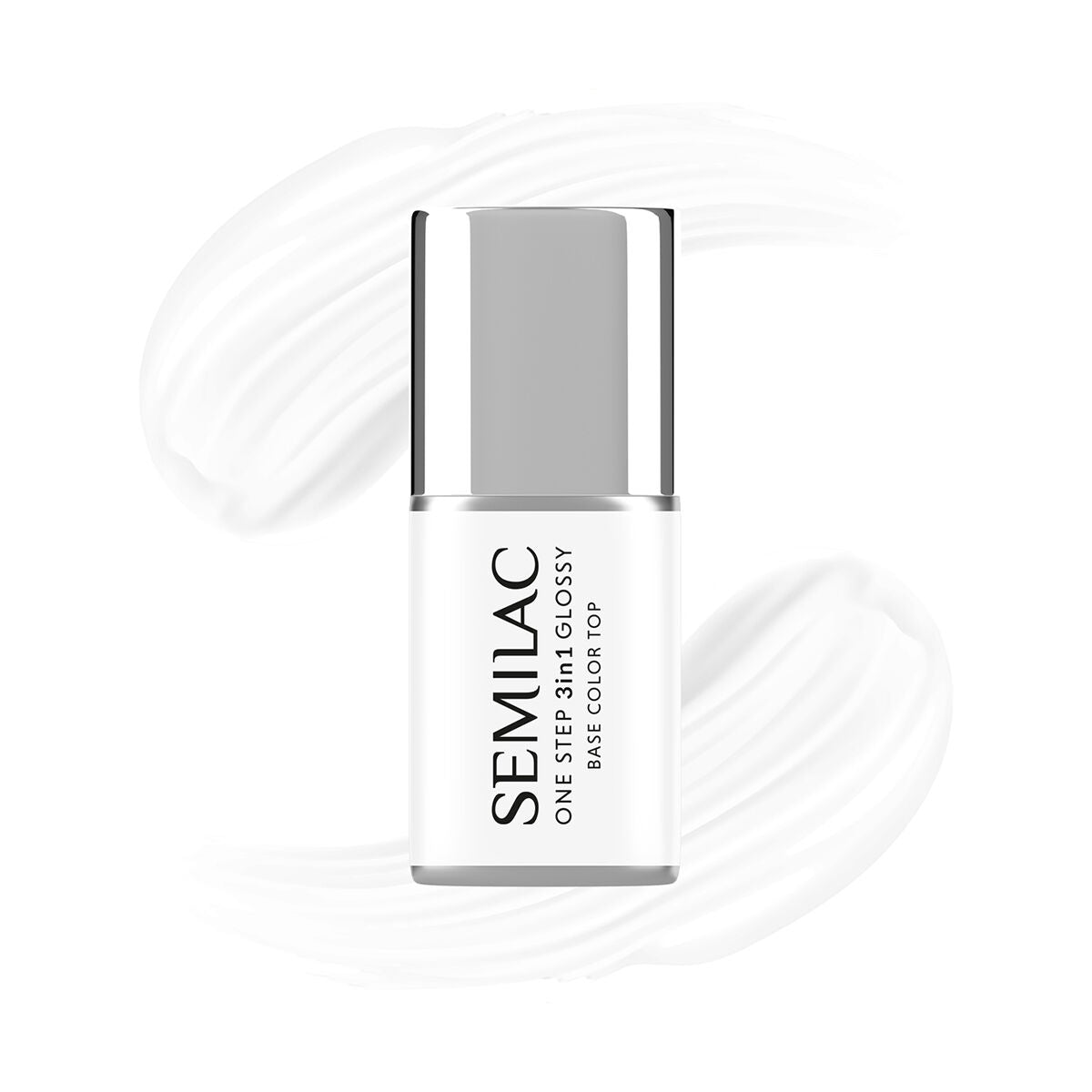 Semilac One Step Gel Polish Bottle S110 The White Glossy 7ml